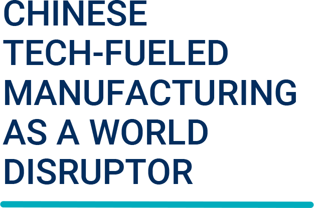 Chinese tech-fueled manufacturing as a world disruptor